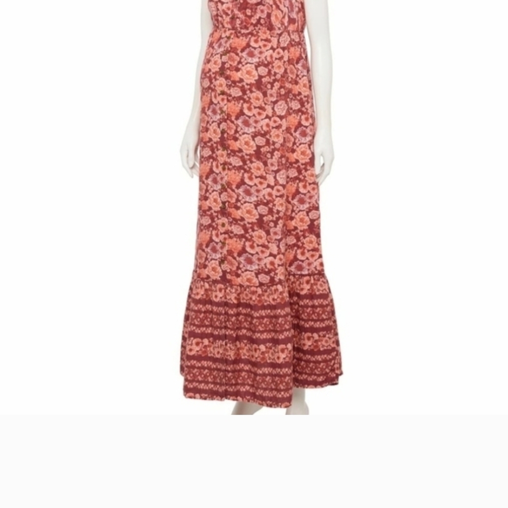 Sonoma Red Floral Maxi Skirt Execellent. Condition
